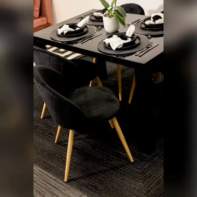LPD Venice Dining Chair Black (Pack OF 2)3-1