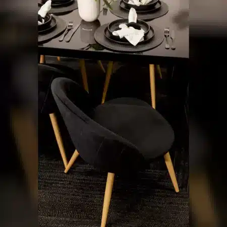 LPD Venice Dining Chair Black (Pack OF 2)5-1