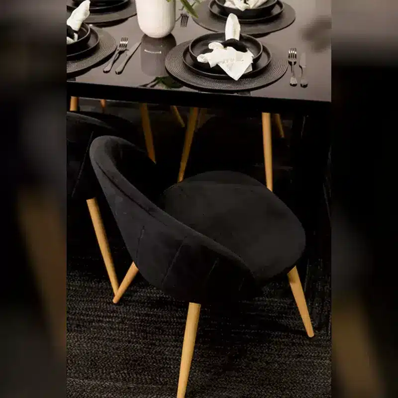LPD Venice Dining Chair Black (Pack OF 2)5-1