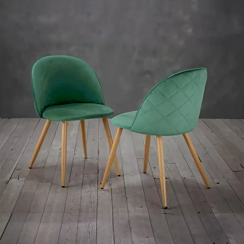 Zhomes-LPD Venice Dining Chair Green (Pack OF 2)2
