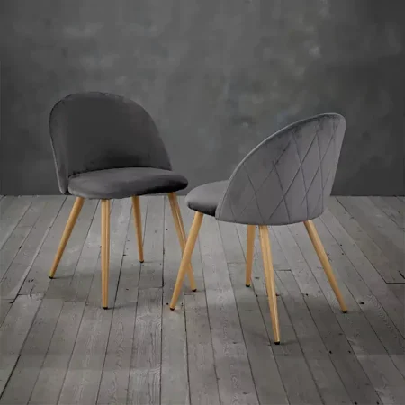 Zhomes-LPD Venice Dining Chair Grey (Pack OF 2)2