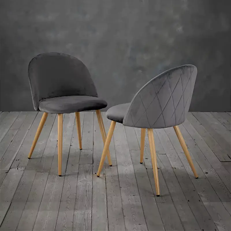 Zhomes-LPD Venice Dining Chair Grey (Pack OF 2)2