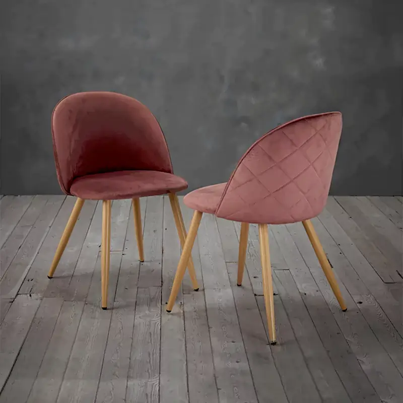 Zhomes-uk-LPD Venice Dining Chair Pink (Pack OF 2)2