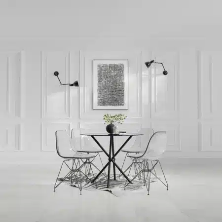 LPD Coco Dining Chair LPD Coco Dining Chair Smoked Black-Black