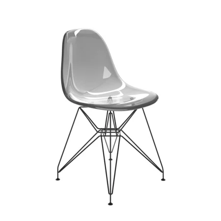 LPD Coco Dining Chair Smoked Black-Black