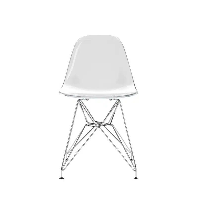 LPD Dining Chair Clear-Chrome LPD Dining Chair Clear-Chrome