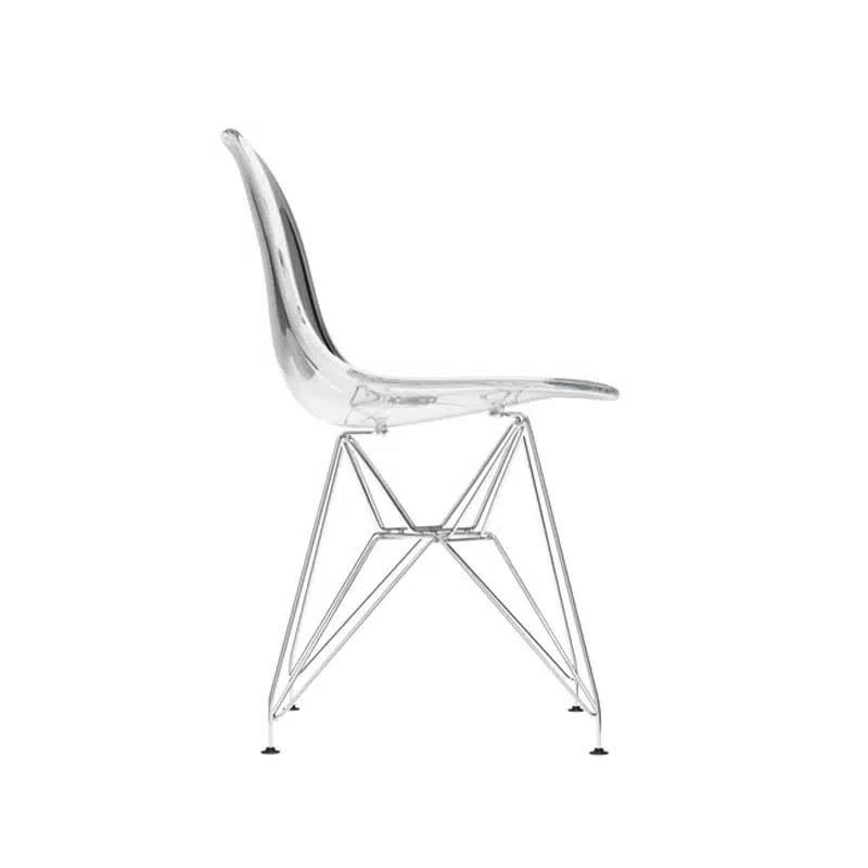 LPD Dining Chair LPD Dining Chair Clear-Chrome