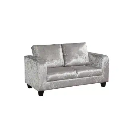 LPD Sofa In A Box Silver Crushed Velvet