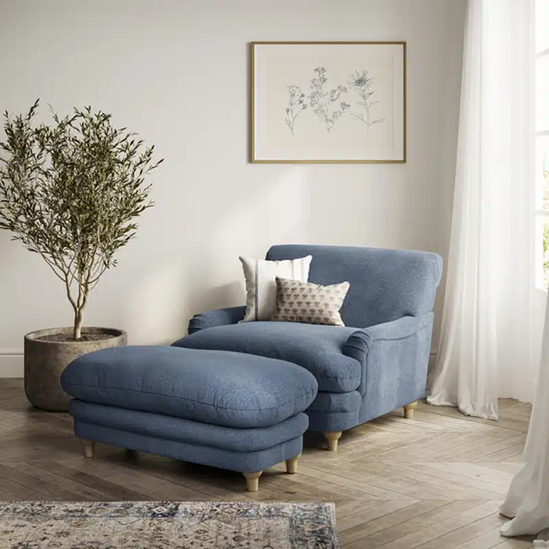 Plumpton Chair Denim Blue LifeStyle