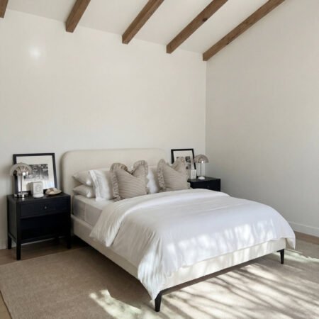 LPD Albany Ivory Boucle Double Bed Frame