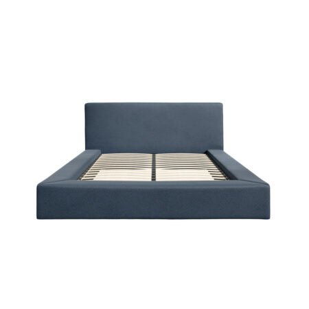 LPD Soho Ink Blue Weave Double Bed Frame 1