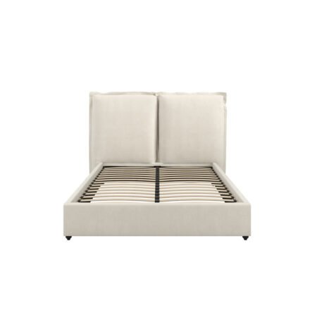 LPD Sunday Ivory Linen Double Bed Frame 1