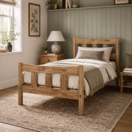 LPD Havana Pine Aztec Wax Single Bed Frame lifestyle