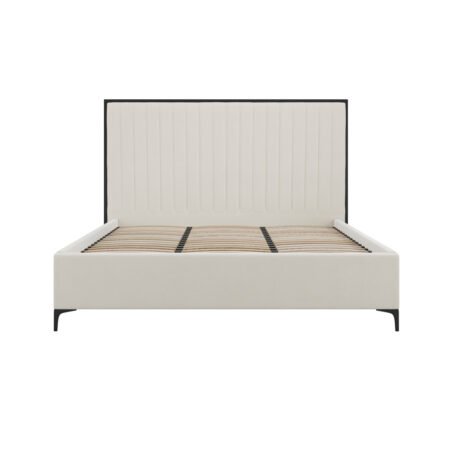 LPD Berkeley Cream Velvet Super King Size Bed Frame 1