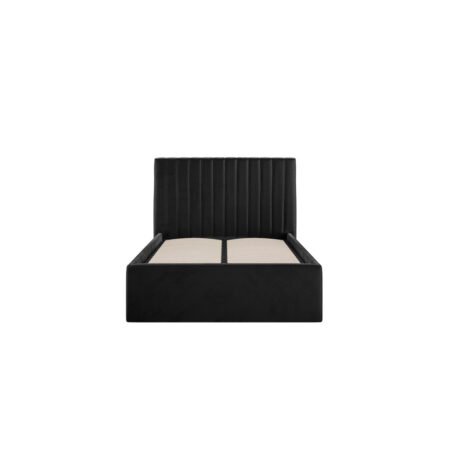 LPD Berlin Black Velvet Single Bed Frame 1