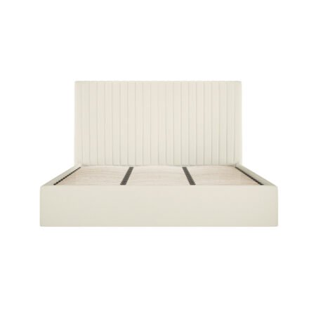 LPD Berlin Tall Milk Weave Super King Size Bed Frame 1