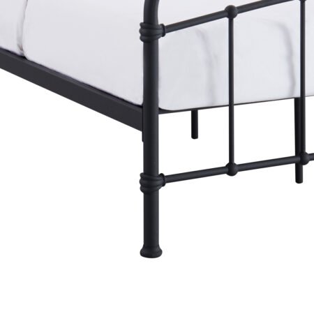 LPD Halston Black Metal Single Bed Frame 1