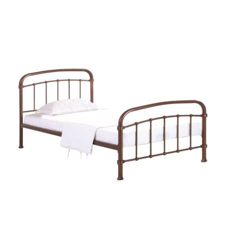 LPD Halston Copper Metal Single Bed Frame 1