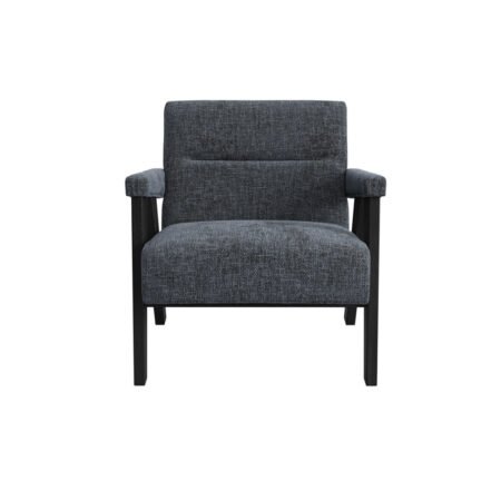 LPD Abel Coal Velvet Tweed Accent Chair