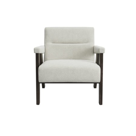 LPD Abel Milk Velvet Tweed Accent Chair