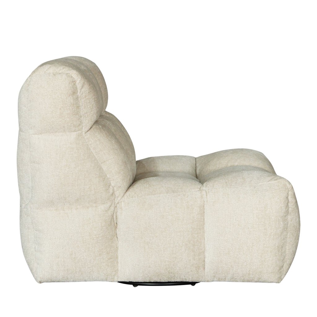 LPD Ace Ivory Swivel Accent Chair 4 LPD Ace Ivory Swivel Accent Chair