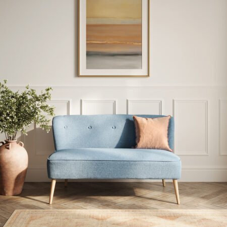 LPD Beau Cornflower Blue 2 Seater Sofa lifestyle