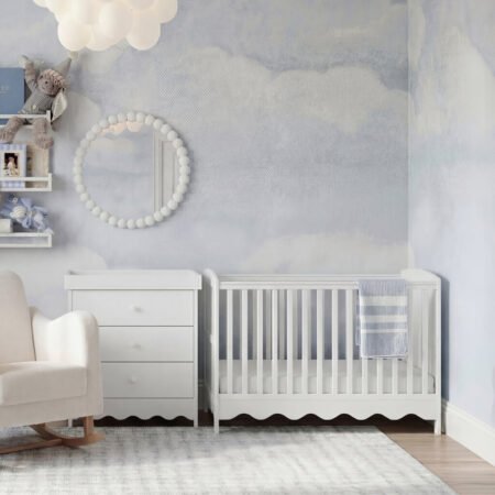 LPD Bebe Dancer 2 Piece Nursery Set White lifestyle