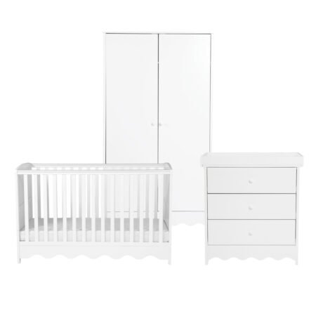 LPD Bebe Dancer 3 Piece Nursery Set White