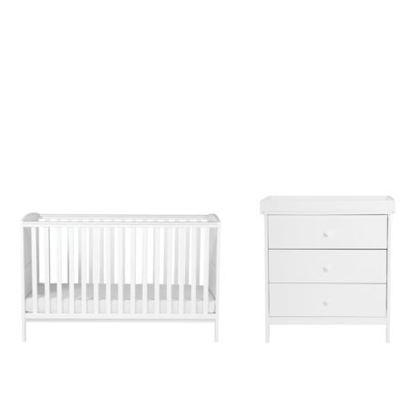 LPD Bebe Dreamer 2 Piece Nursery Set White