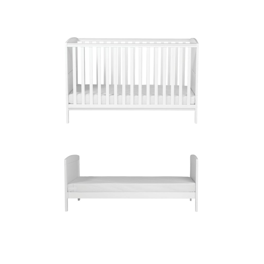 LPD Bebe Dreamer 2 Piece Nursery Set – Cot Bed & Changing Unit – White 6 LPD Bebe Dreamer 2 Piece Nursery Set White