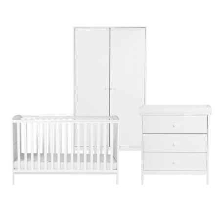 LPD Bebe Dreamer 3 Piece Nursery Set White