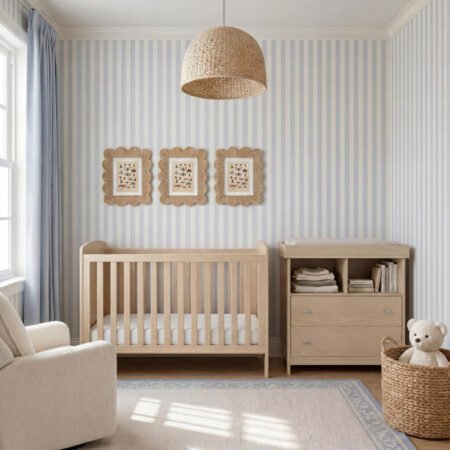 LPD Bebe Seeker 2 Piece Nursery Set Nordic Light Oak lifestyle