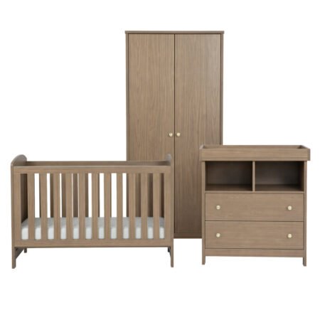 LPD Bebe Seeker 3 Piece Nursery Set Drift Oak