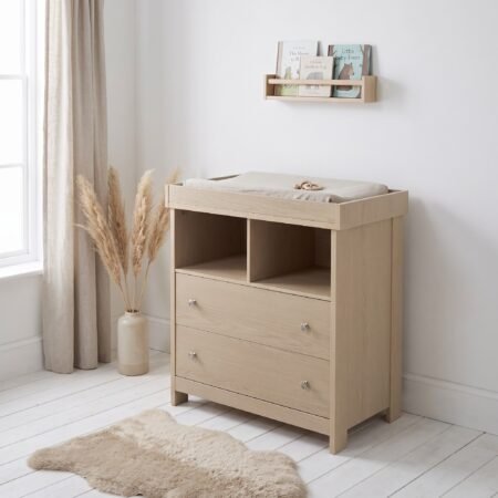 Main page 13 LPD Bebe Seeker Changing Unit with Drawers Nordic Light Oak lifestyle