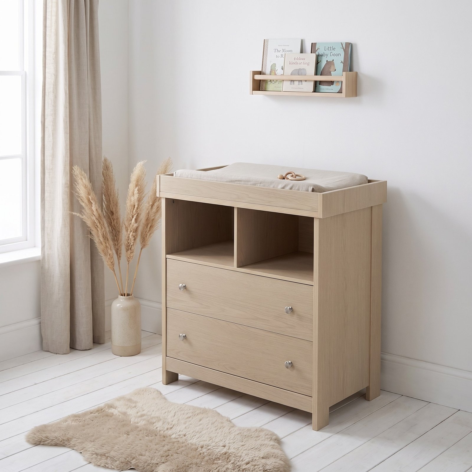 LPD Bebe Seeker Changing Unit with Drawers – Nordic Light Oak 1 LPD Bebe Seeker Changing Unit with Drawers Nordic Light Oak lifestyle