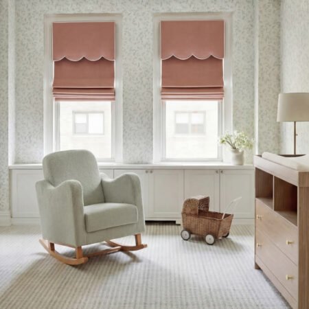 LPD Bebe Soother Rocking Nursing Chair Sage Boucle lifestyle