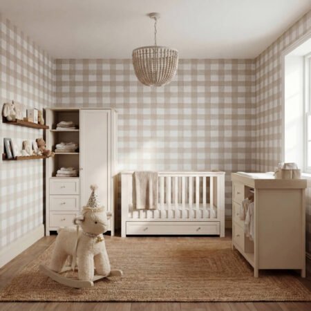 LPD Bebe Wanderer 3 Piece Nursery Set Cashmere Cream and Oak lifestyle