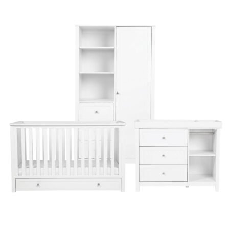 LPD Bebe Wanderer 3 Piece Nursery Set White