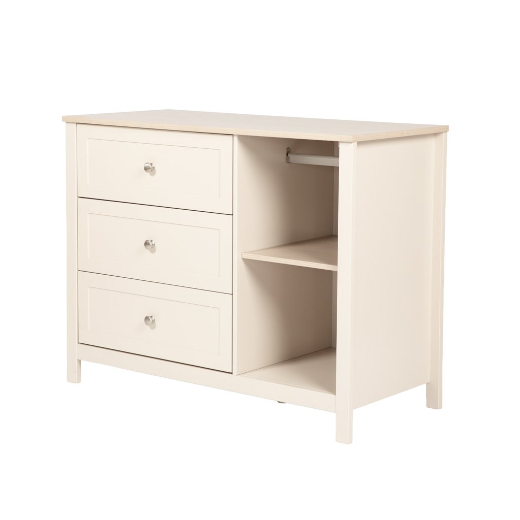 LPD Bebe Wanderer Wide Changing Unit with Drawers – Cashmere Cream & Oak 3 LPD Bebe Wanderer Wide Changing Unit with Drawers Cashmere Cream and Oak