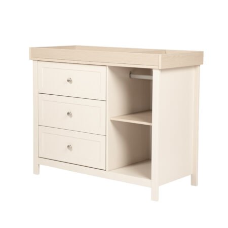 Main page 12 LPD Bebe Wanderer Wide Changing Unit with Drawers Cashmere Cream and Oak