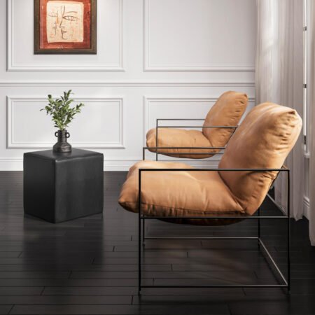 LPD Brook Tobacco Woven Accent Chair lifestyle