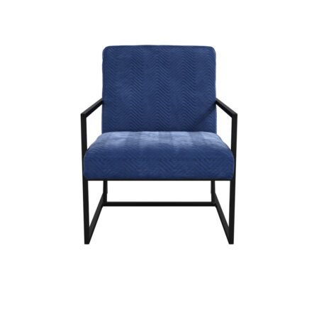 LPD Chance Oxford Blue Velvet Accent Chair