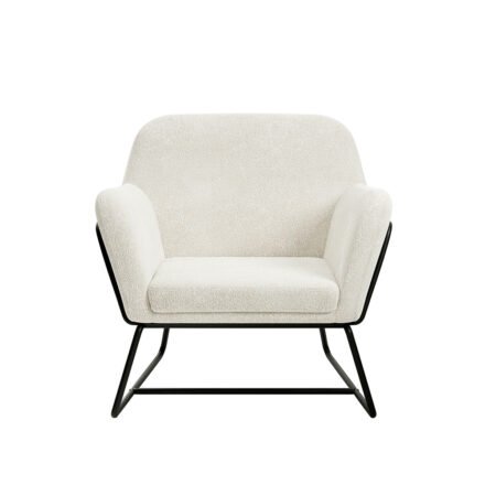 LPD Charles Ivory Boucle Accent Chair