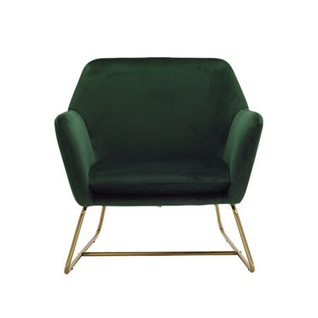 LPD Charles Racing Green Velvet Accent Chair