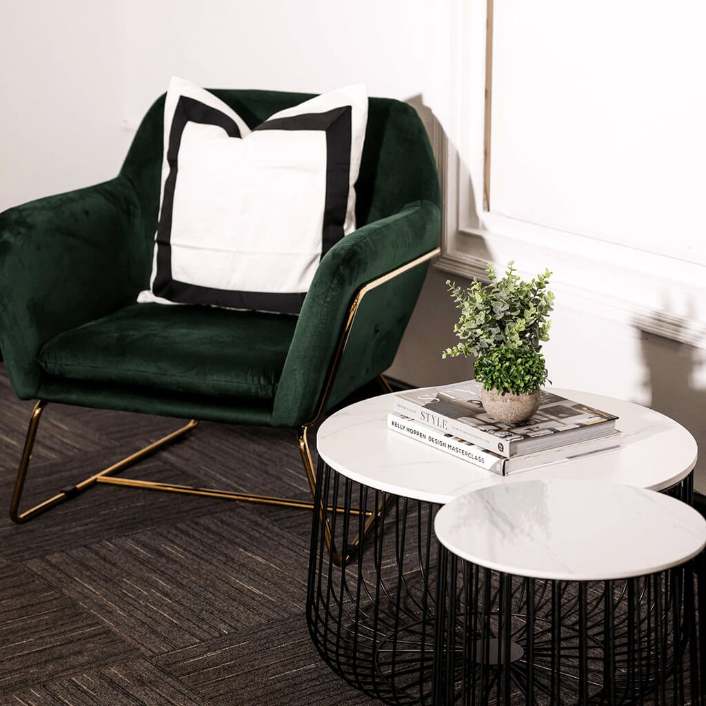 LPD Charles Racing Green Velvet Accent Chair 5 LPD Charles Racing Green Velvet Accent Chair