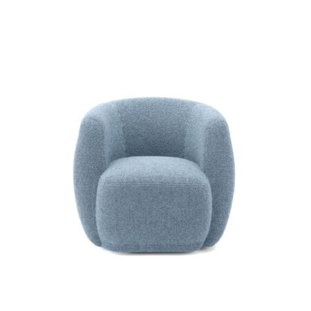 LPD Clay Bluebell Sherpa Tub Accent Chair