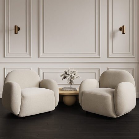 LPD Hagu Bone Weave Accent Chair lifestyle
