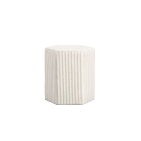 LPD Harbour Beige Stripe Cotton Blend Stool