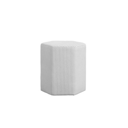 LPD Harbour Grey Stripe Cotton Blend Stool