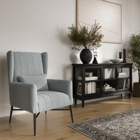 LPD Henley Seafoam Tweed Accent Chair lifestyle